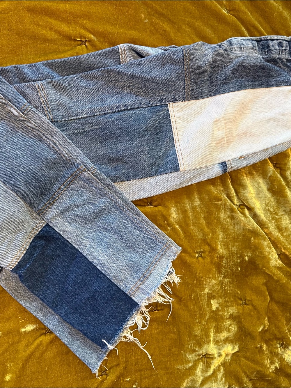 Re/Done x Levi's Amina Patchwork High Rise. Jeans, size 27 - Picture 3 of 8